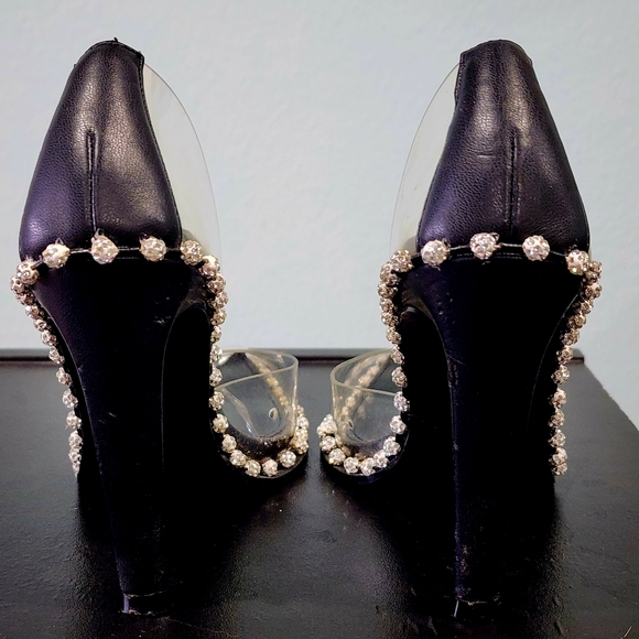 STEVE MADDEN | Verity Clear Stilletto Heels | Size 5M - Picture 7 of 9